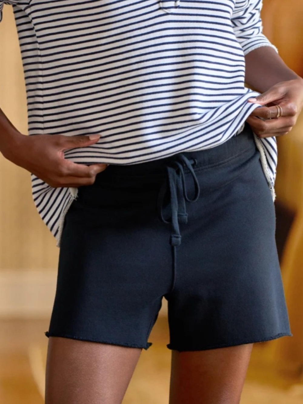 FRANK & EILEEN Black Favorite Sweatshorts